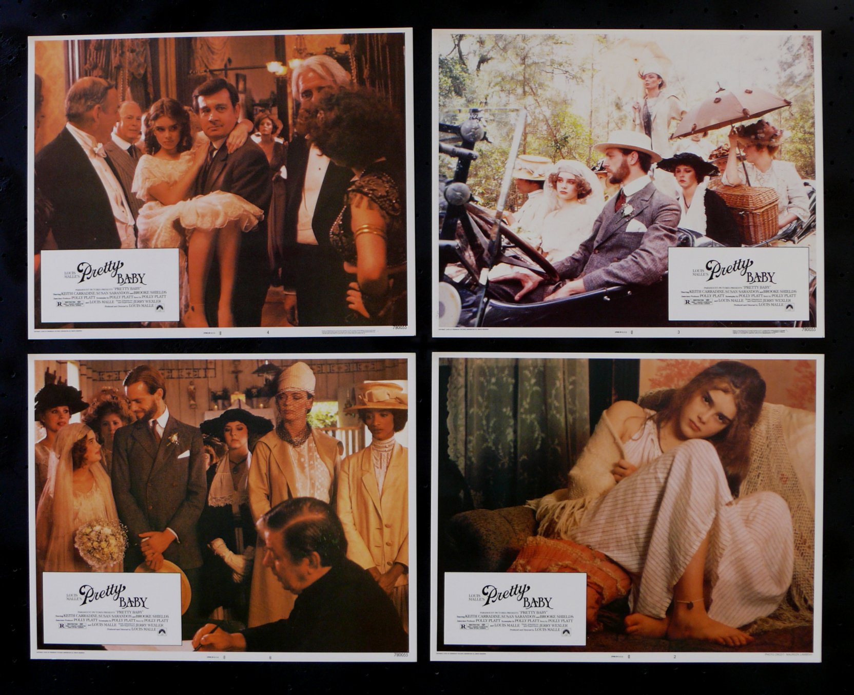 Pretty Baby Orig Lobby Card Set 1978 Brooke Shields Ebay